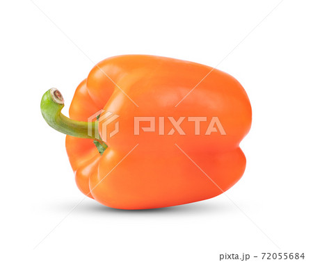 orange pepper on white background 72055684