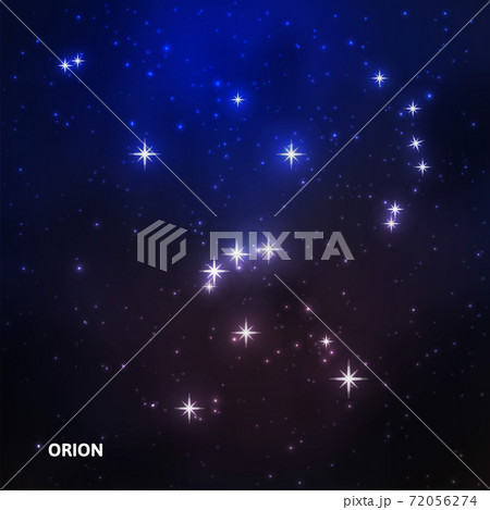 Orion constellation in the night sky Orion constellation in the night sky 72056274