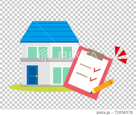Vector illustration of a house Home insurance 72056378