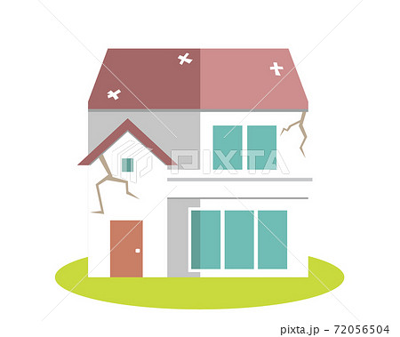 住宅のベクターイラスト 家 リフォームのイラスト素材
