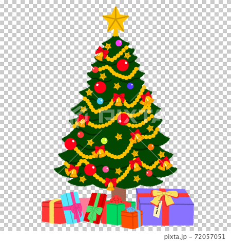 Christmas tree with gifts - Stock Illustration [72057051] - PIXTA