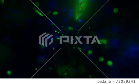 Green particles motion design 3d illustration...のイラスト素材 [72059241] - PIXTA