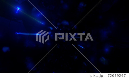 Blue space particles cool 3d illustration background wallpaper 72059247