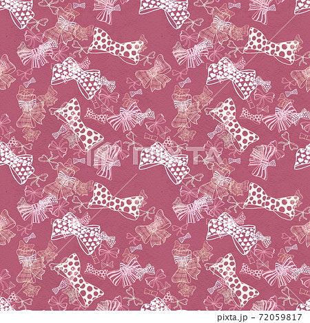 Seamless pattern with skerchy bows 72059817