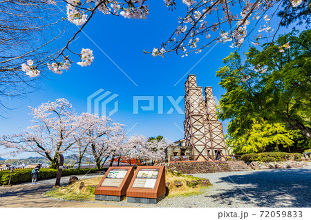 （静岡県）韮山反射炉　桜の季節 72059833
