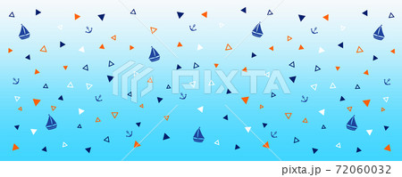 ヨットと海　夏の風景 72060032