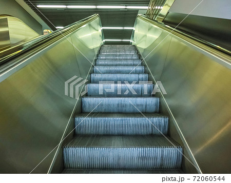 escalator in modern office center 72060544