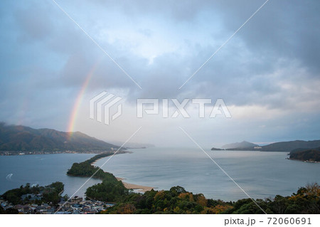 天橋立と虹 天橋立と虹 72060691