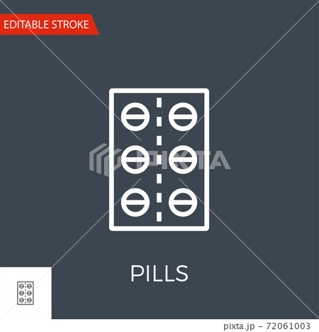 Pills Vector Icon 72061003