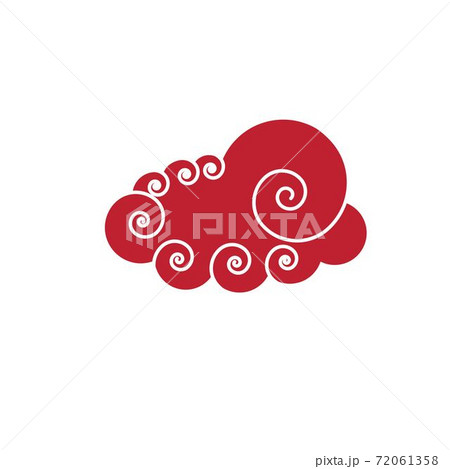 Chinese Cloud template vector icon illustration 72061358