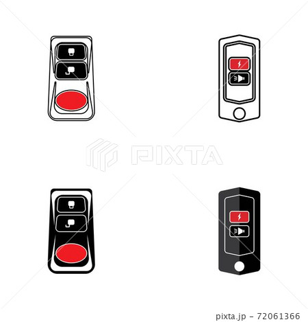 Smart key system vector illustration template 72061366