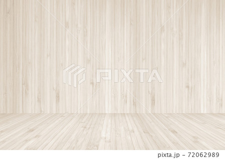 Wood texture background of floor and wall in light cream sepia brown color 72062989
