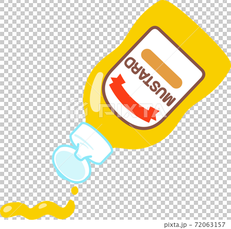 Mustard squeezed out 72063157