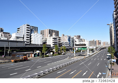 国道15号(首都高鈴ヶ森出入口・大森海岸駅周辺) 72063428