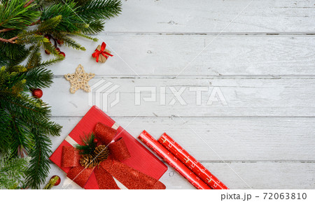 Christmas decoration at home. Xmas and New Year celebration on winter holiday. 72063810
