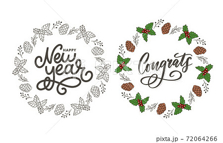 Congrats Congratulations card lettering calligraphy text Brush 72064266