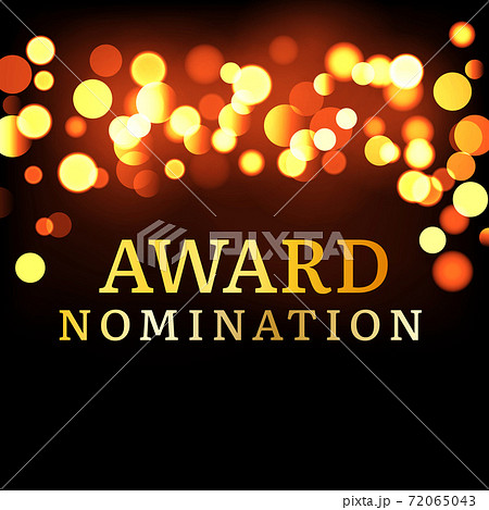 Award nomination background golden film movie vector logo ceremony poster 72065043