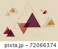 Triangle shape geometric vintage background 72066374