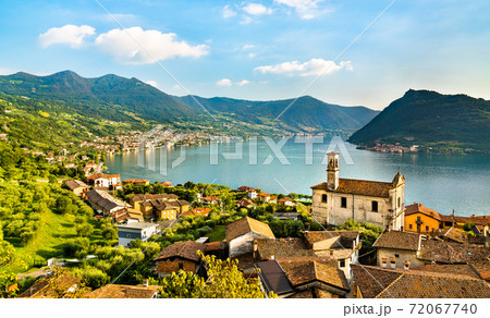 Church of Saints Rocco and Nepomuceno in Marone at Lake Iseo in Italy 72067740