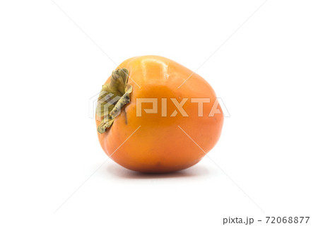 Closeup of organic Kaki on white background 72068877