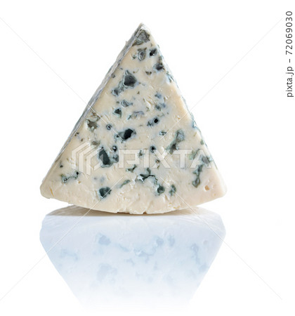Soft blue cheese with mold isolated on white background. Soft blue cheese with mold isolated on white background. 72069030