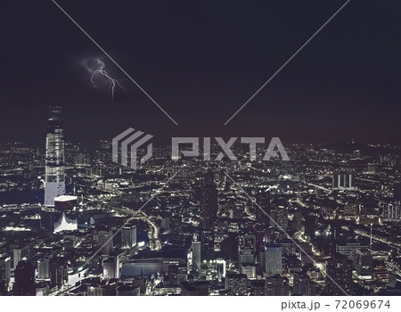 Panoramic night scene of Kuala Lumpur 72069674