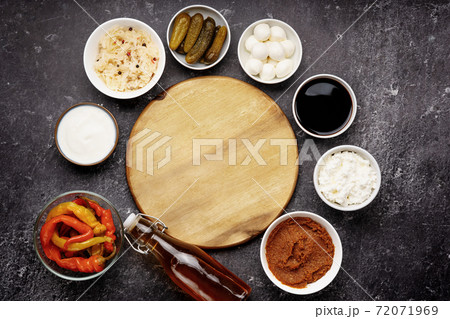 Variety of fermented foods for strong immunity and healthy gut Variety of fermented foods for strong immunity and healthy gut 72071969