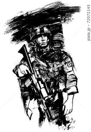 American soldier at war American soldier at war 72072143