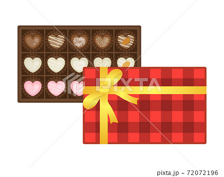 バレンタインデーのチョコレートのイラスト 72072196