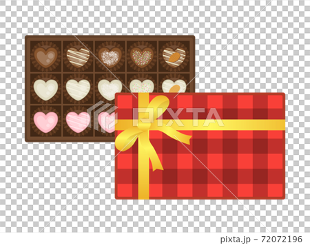 バレンタインデーのチョコレートのイラスト 72072196