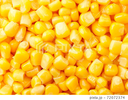 Canned corn background. The view from top Canned corn background. The view from top 72072374