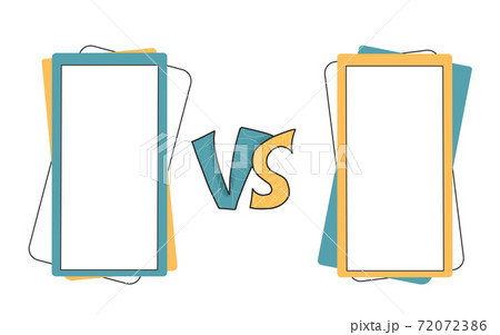 VS screen. Versus vector sign with copy space. VS screen. Versus vector sign with copy space. 72072386