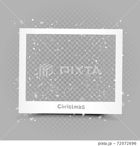 Christmas photography frame with blowing snow Christmas photography frame with blowing snow 72072696