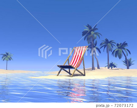 Paradise chair waiting for you - 3D render 72073172