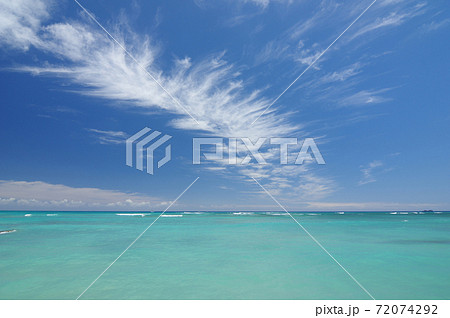ハワイの絶景 Waikiki Beach の写真素材