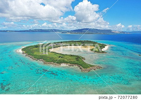 水納島のドローン撮影 72077280