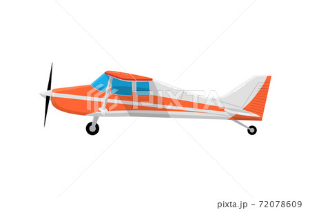Old airplane propeller icon. Vintage plane small flat icon biplane aircraft Old airplane propeller icon. Vintage plane small flat icon biplane aircraft 72078609