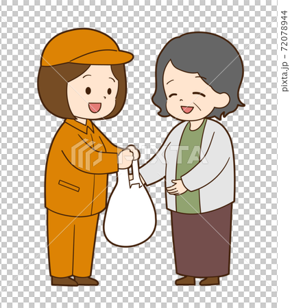 Handyman staff on behalf of shopping Handyman staff on behalf of shopping 72078944