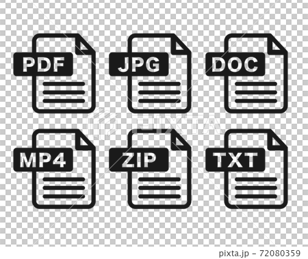 File format set material / vector File format set material / vector 72080359