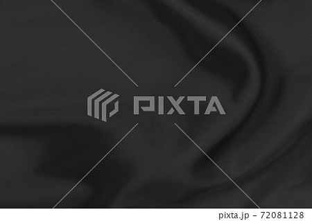 Smooth elegant black silk fabric or satin luxury cloth texture can use as wedding background. for drapery luxurious abstract design 72081128