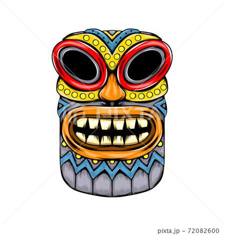 The mask inspiration from the tiki island and the yellow teeth in the face The mask inspiration from the tiki island and the yellow teeth in the face 72082600