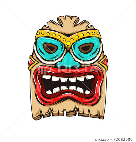 The statue of tiki island for the characteristic of the party inspiration 72082606