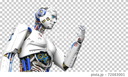 AI　人工知能　ロボット　3Dイラストレーション 72083001
