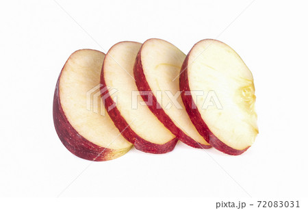 Sliced apple isolated on white Sliced apple isolated on white 72083031