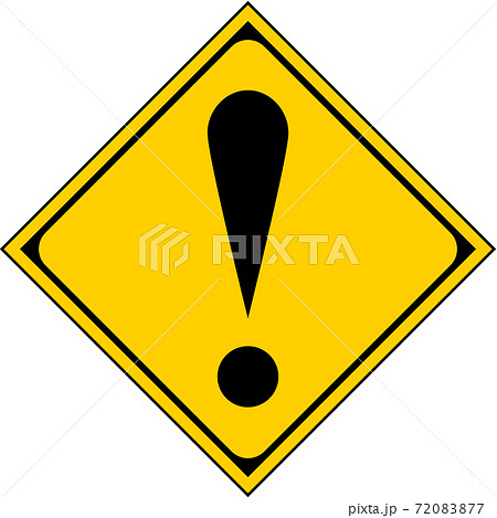 全ての種類が揃う、教材制作にすぐに使える標識・標示「その他の危険（215）」 72083877