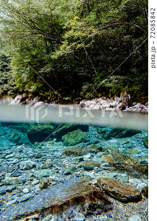 高知県 仁淀川町 安居渓谷 水中 高知県 仁淀川町 安居渓谷 水中 72085842