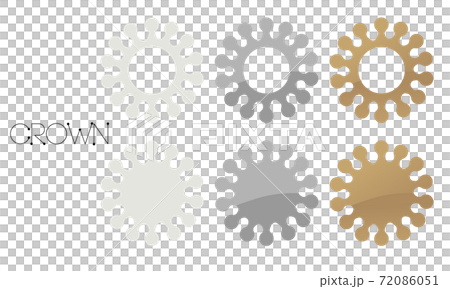 Graphics with crown motifs such as milk crown 72086051