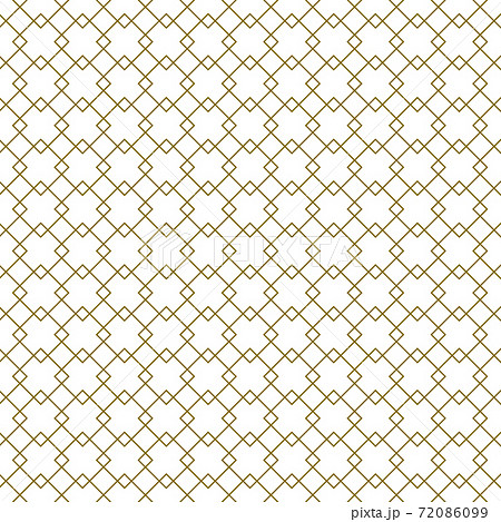 Seamless pattern in style Kumiko zaiku in brown lines. 72086099