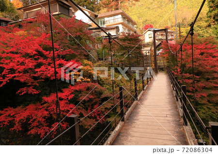 氷川渓谷の紅葉 72086304