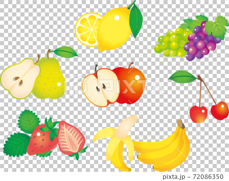 Fruit set watercolor style Fruit set watercolor style 72086350